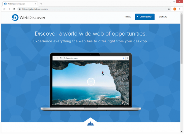 De uitgever van WebDiscover Browser beschrijft de app als het beste