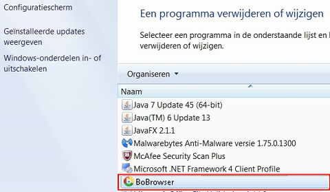 Verwijderen-Wijzigen-BoBrowser