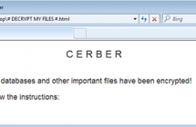 Verwijder het Cerber-virus: .cerber bestand decryptor
