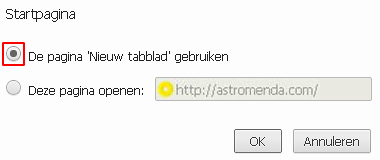 chrome-startpagina-astromenda