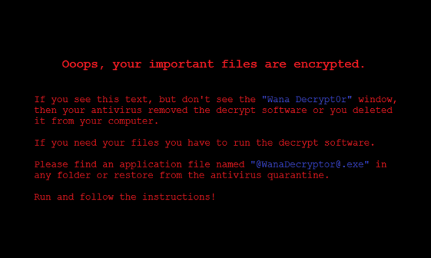 WannaCry bureaubladachtergrond