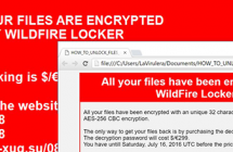 WildFire Locker virus verwijderen: .wflx bestand decryptie